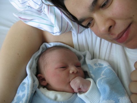 Kathrin mit Max